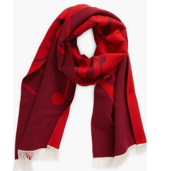 Burberry Logo Jacquard Wool Silk Scarf - Picture 7 of 7